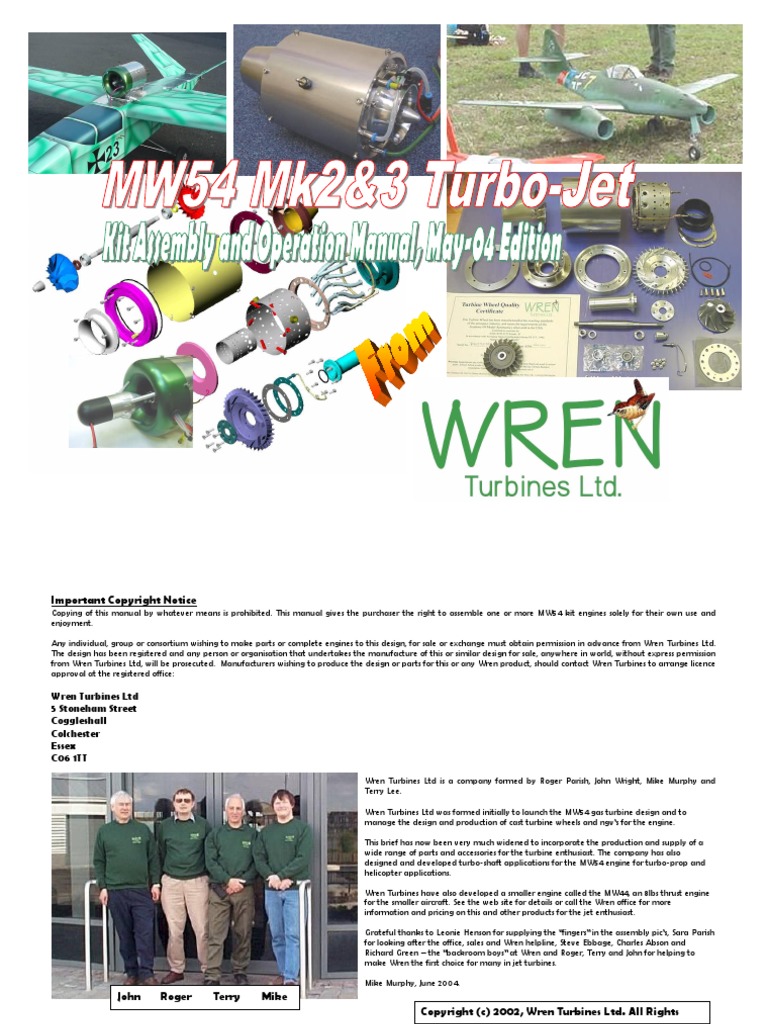 mw54 mk2 | PDF | Gas Turbine | Engines