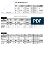 Rol Del Mes de Agosto 2023