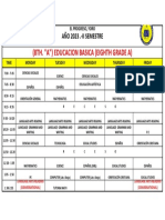 Horario Alumnos 2023 II Semestre 8a