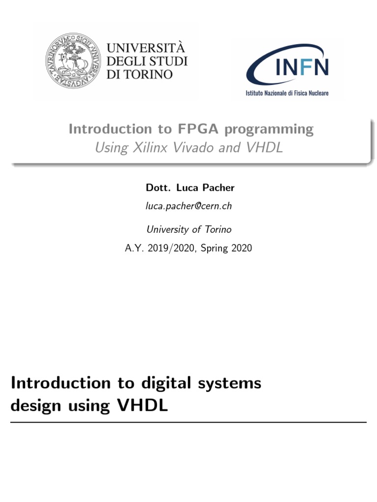 FPGA Programming with VHDL Basics | PDF | Teaching Methods & Materials ...