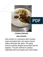 Cuisine (African) 1