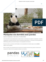 Manipulez Vos Données Avec Pandas - Le Data Scientist
