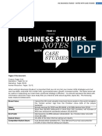 Study Notes With Case Studes HSC Business Studies 2021 Version