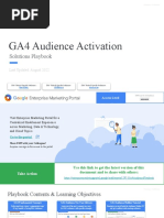 GA4 Audience Playbook (Retail - Tech, CPG, Auto) - Q3'22