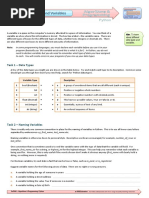 Data Types and Variables 4