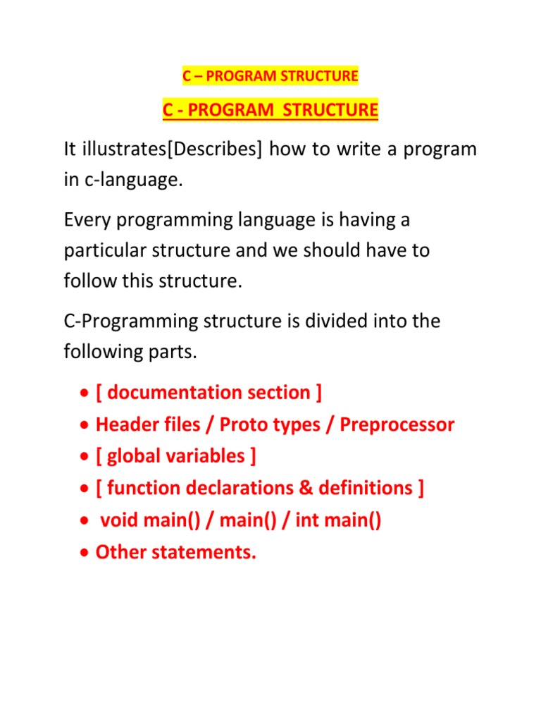 8-Program Structure | PDF