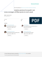 Effect of Cementation Protocol On Push-Out Bond Strength of Fiber Posts To Root Canal