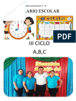 Horario Escolar 1° A - B - C