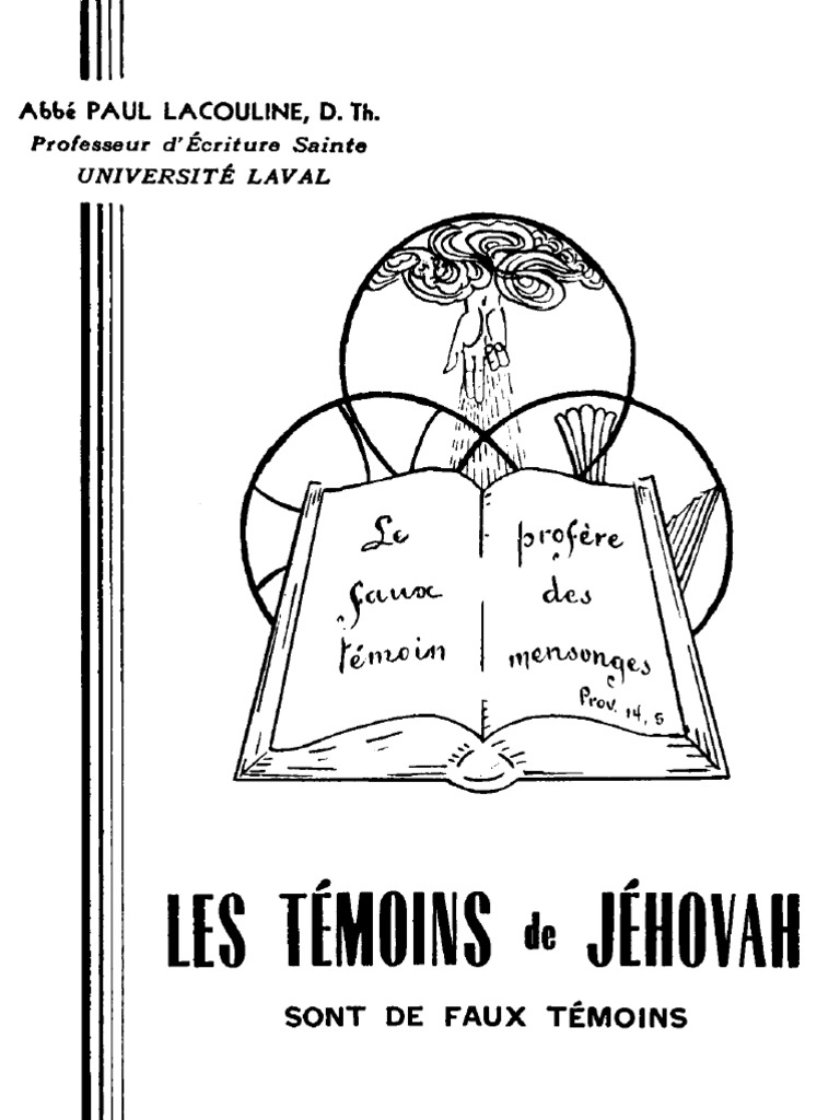 Comment Pieger Un Temoin De Jehovah Pdf