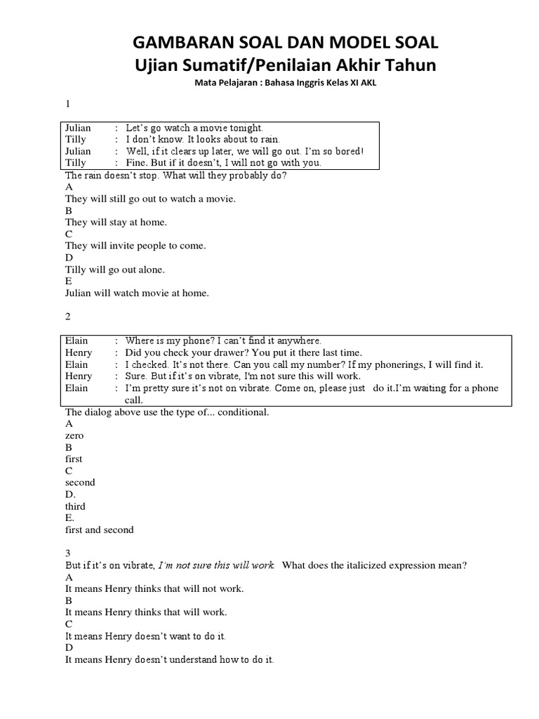 Bing - XI - Gambaran-Model PAT 2023 | PDF