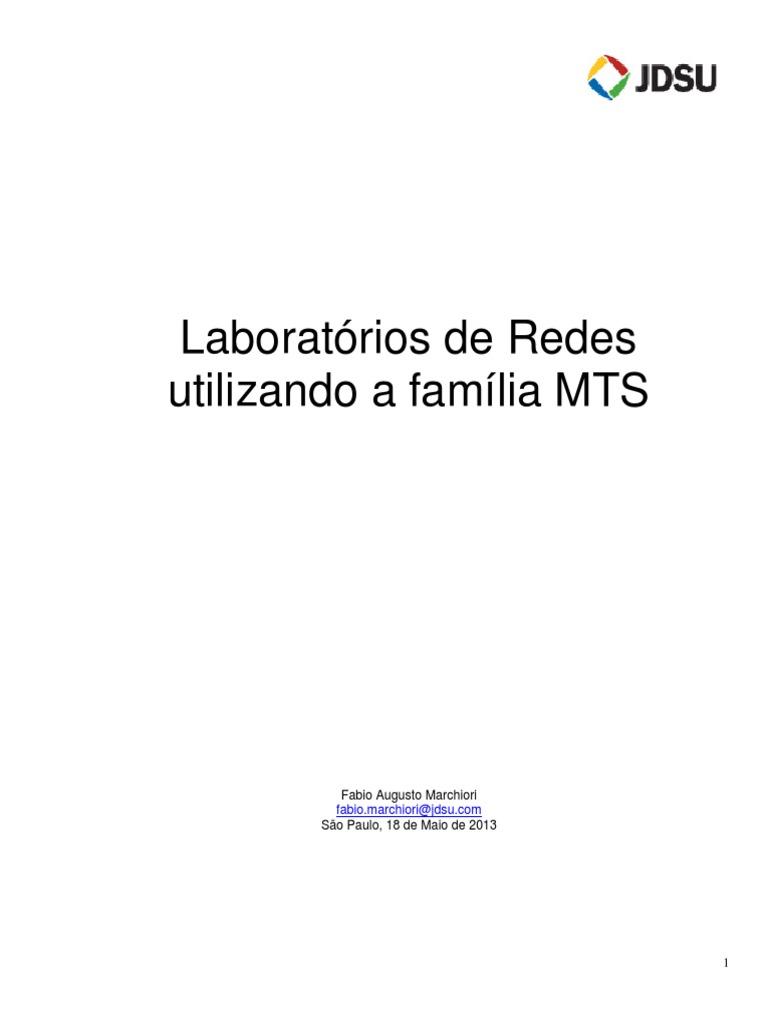 Manual Laboratorios Jdsu M5800 Test Pdf Protocolo De Controle De