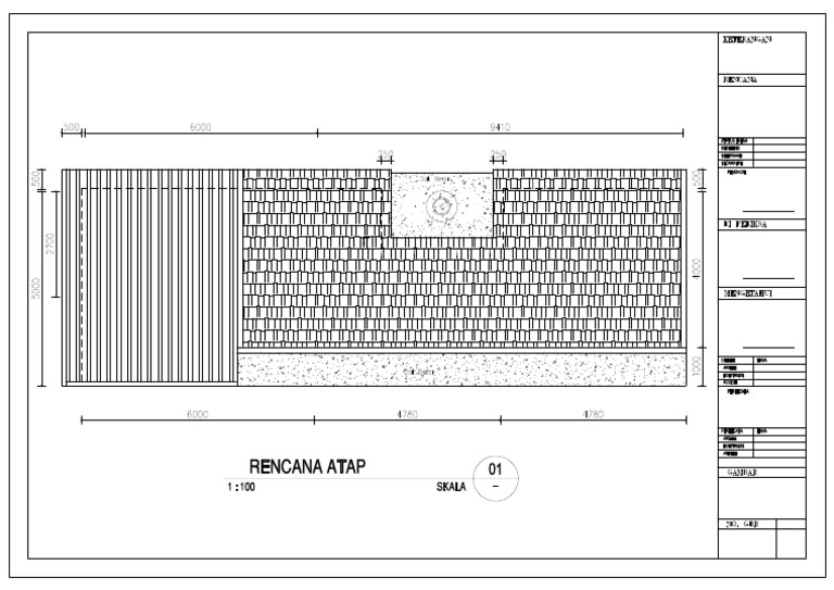 3a Rencana Atap | PDF