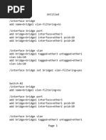 MikroTik InterVLAN Routing Command