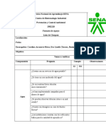 Lista de Chequeo Ambiental