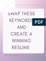 Swapping Keywords For Winning Resume