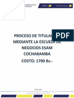 Requisitos para La Titulacion Diplomado