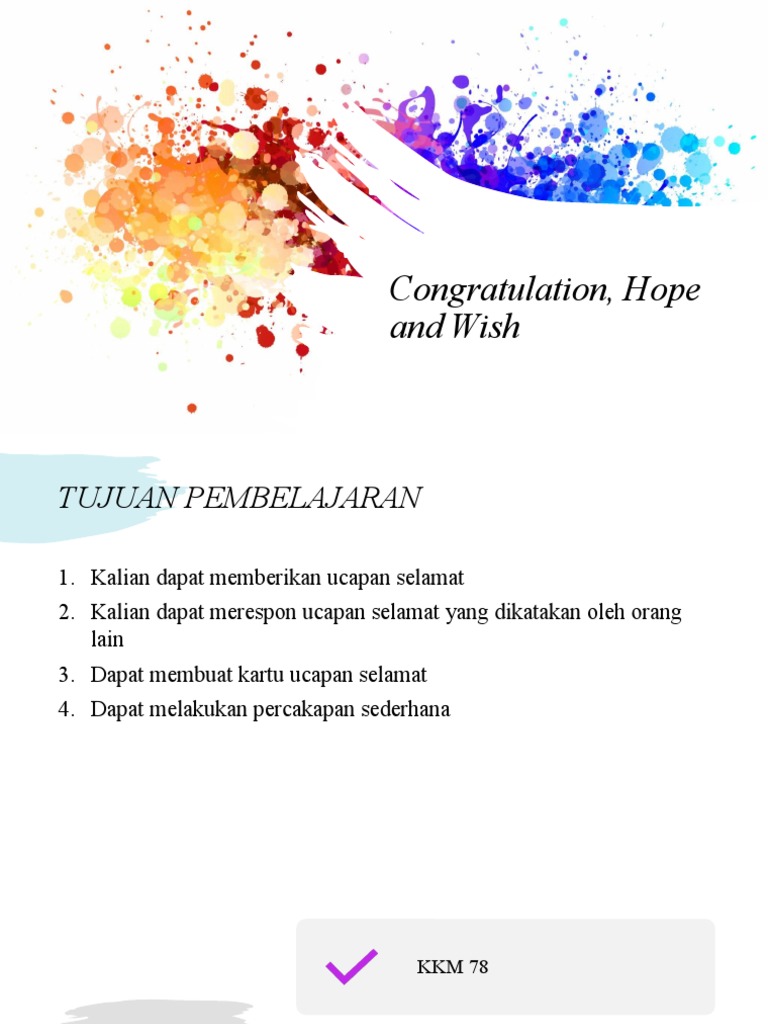 Congratulation Hope And Wish Pdf