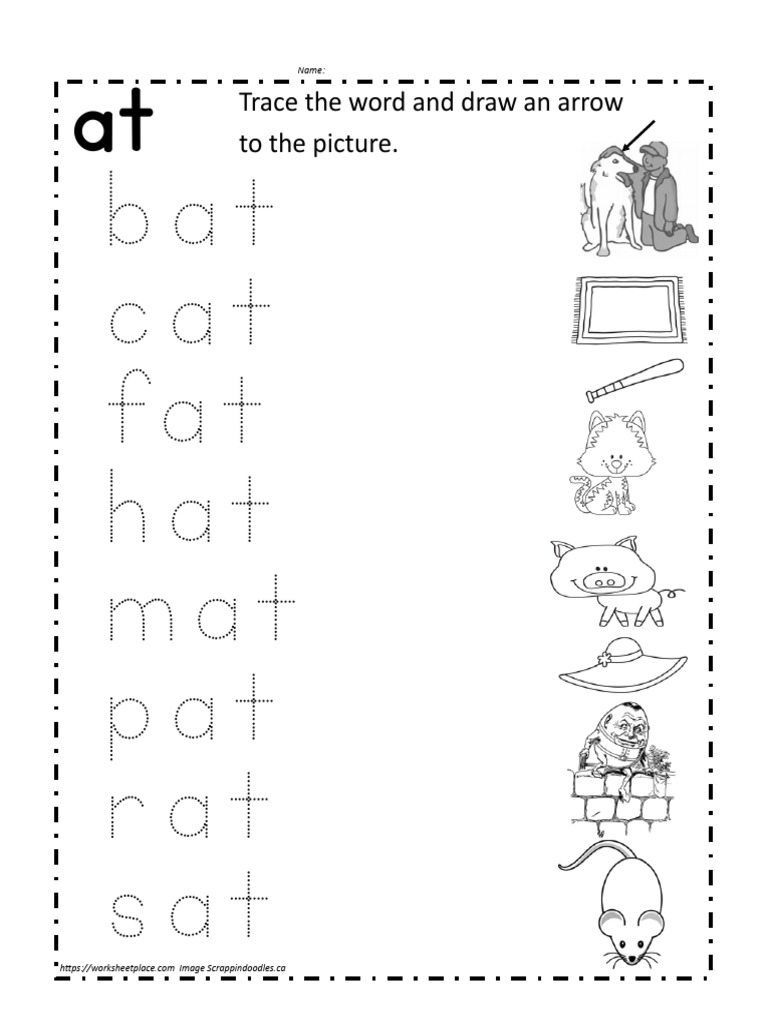 At Family Worksheet PDF