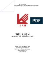 BẢO TỒN DI SẢN KIẾN TRÚC - TIỂU LUẬN