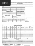 Actual Welding Records For Procedure Qualification Test As Per Asme Section Ix