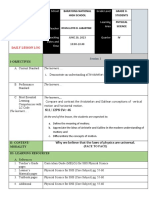 Daily Lesson Plan For Cot2