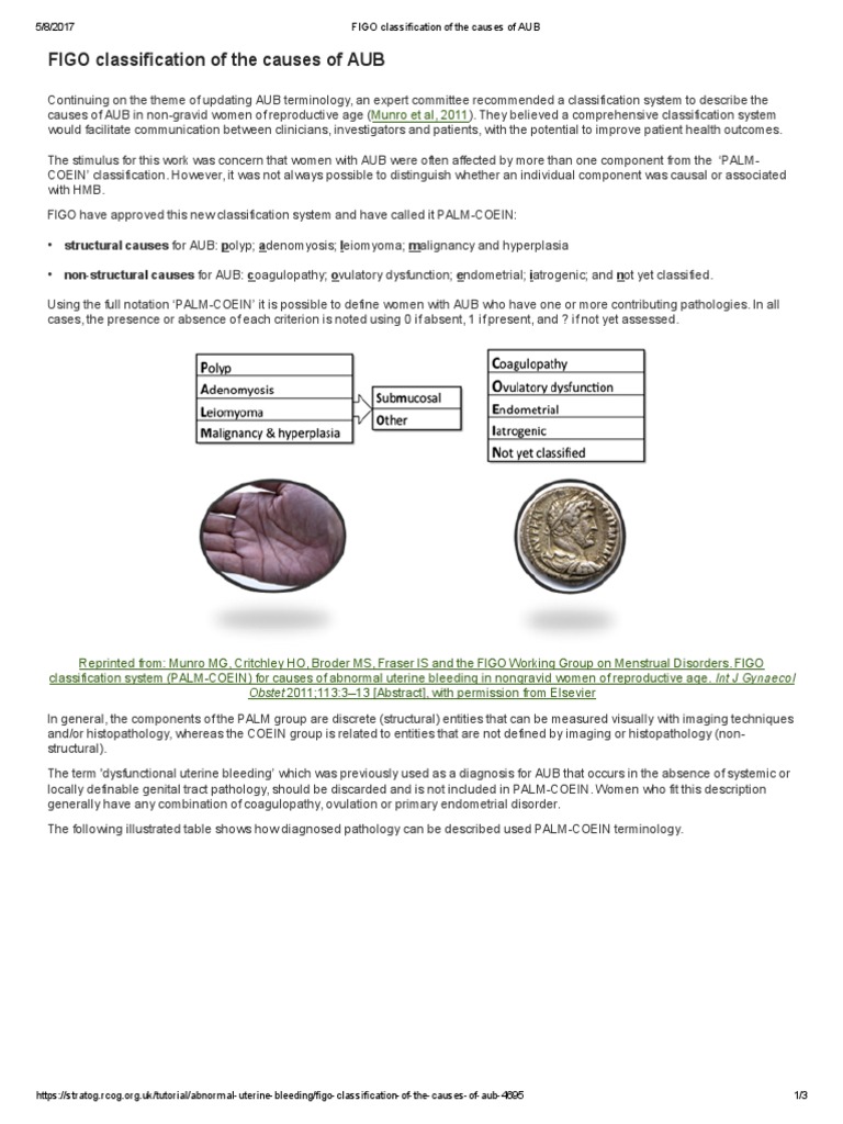 19FIGO Classification of The Causes of AUB PDF Gynaecology