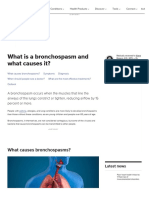 Bronchospasm: Causes, Symptoms, and Diagnosis