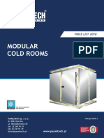 Pricelist Modular Coldrooms 2018.1