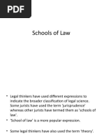 Schools - Theories of Law