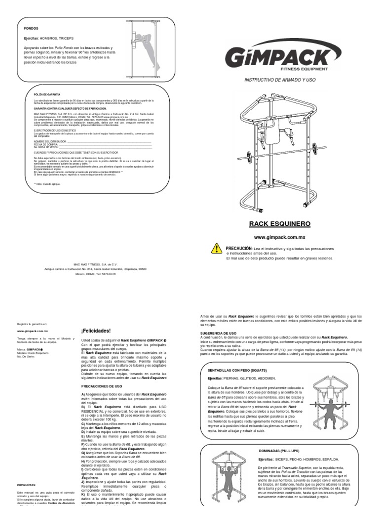 Power Rack Esquinero | PDF