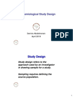 4 - Type of Epidemiology Studies Overall April 2019-2