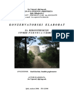 Konzervatorski Elaborat Za Rekonstrukciju Utvrde Forteca U Korculi