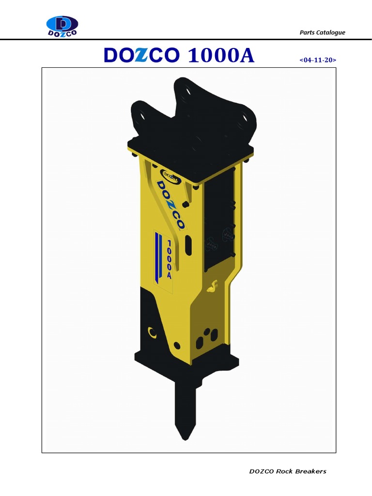 DOZCO 1000A NC-Partbook | PDF | Valve | Piston