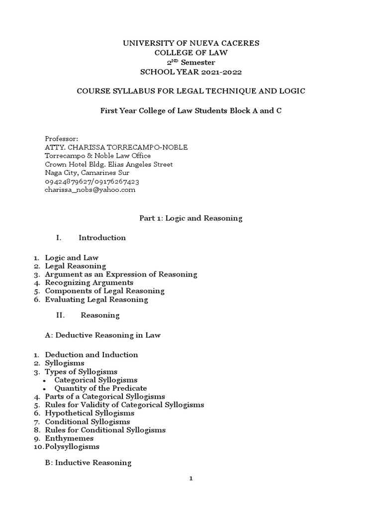 Course Notes | PDF | Fallacy | Logic
