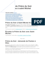 5 Minutes de Prière Du Soir Quotidienne À Saint Michel Archange