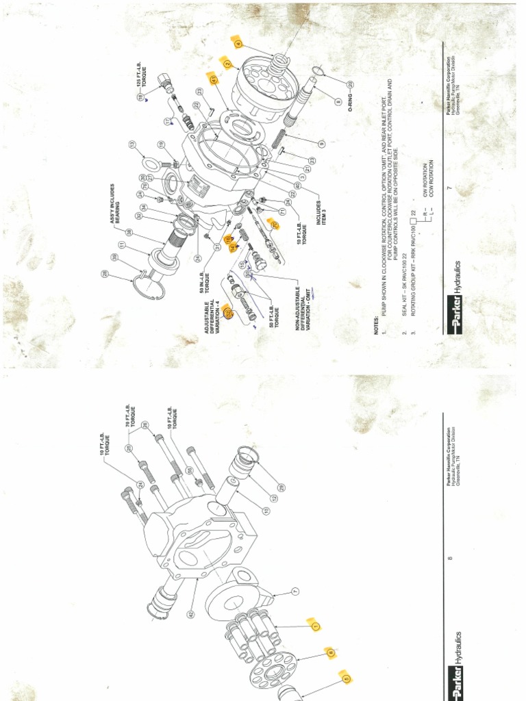 Parker Hydraulic Pump Pavc 100 B32R2 PDF