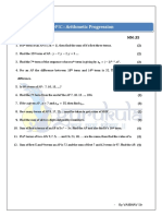 Arithmetic Progression-TEST 1 (10th)