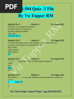 CS504 Quiz-3 by Vu Topper RM