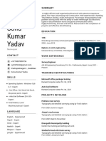 Sonu Yadav CV