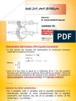 Lecture (3) Optimal