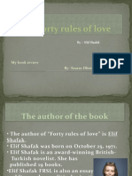 The Forty Rules of Love: My Book Review By-Saaras Dherwani