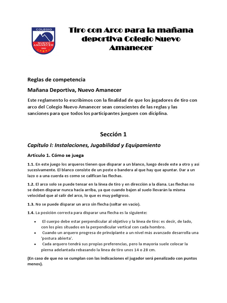 Tiro Con Arco | PDF | Tiro al arco | Arco y flecha