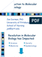 Introduction To Molecular Epidemiology: Jan Dorman, PHD University of Pittsburgh School of Nursing Jsd@Pitt - Edu