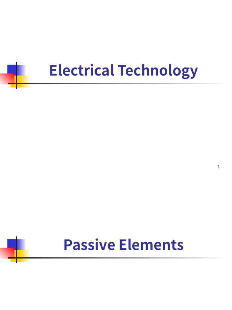Passive Elements PDF