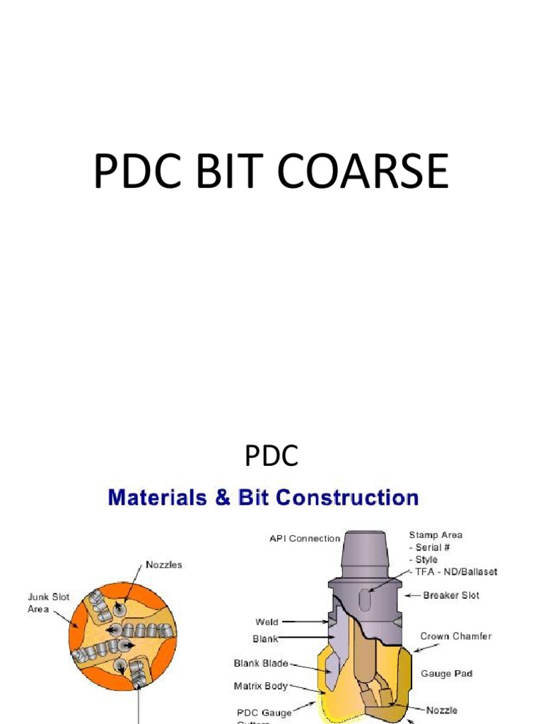 PDC Bits PDF Wear Diamond
