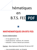 BTS A FED Présentation Programme