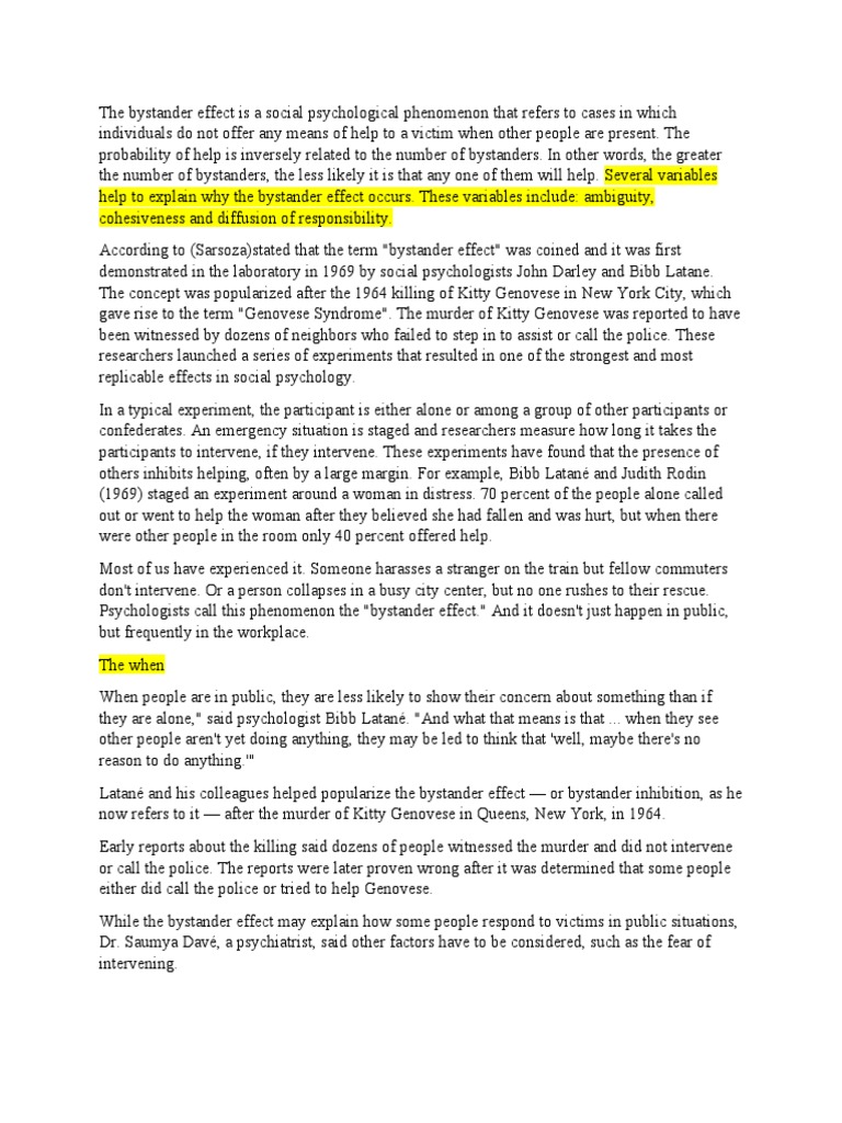 Cracking The Code The Bystander Effect Ap Psychology Success - eh2fqy3