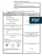 A Detailed Lesson Plan For Mathematics 7