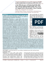 A Study To Assess The Effectiveness of Hydrabadi Mix Ball On Nutritional Status Among Malnourished Under Five Year Children at Selected Anganwadi in Barabanki, Uttar Pradesh