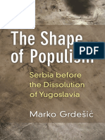 The Shape of Populism Serbia Before The Dissolution of Yugoslavia